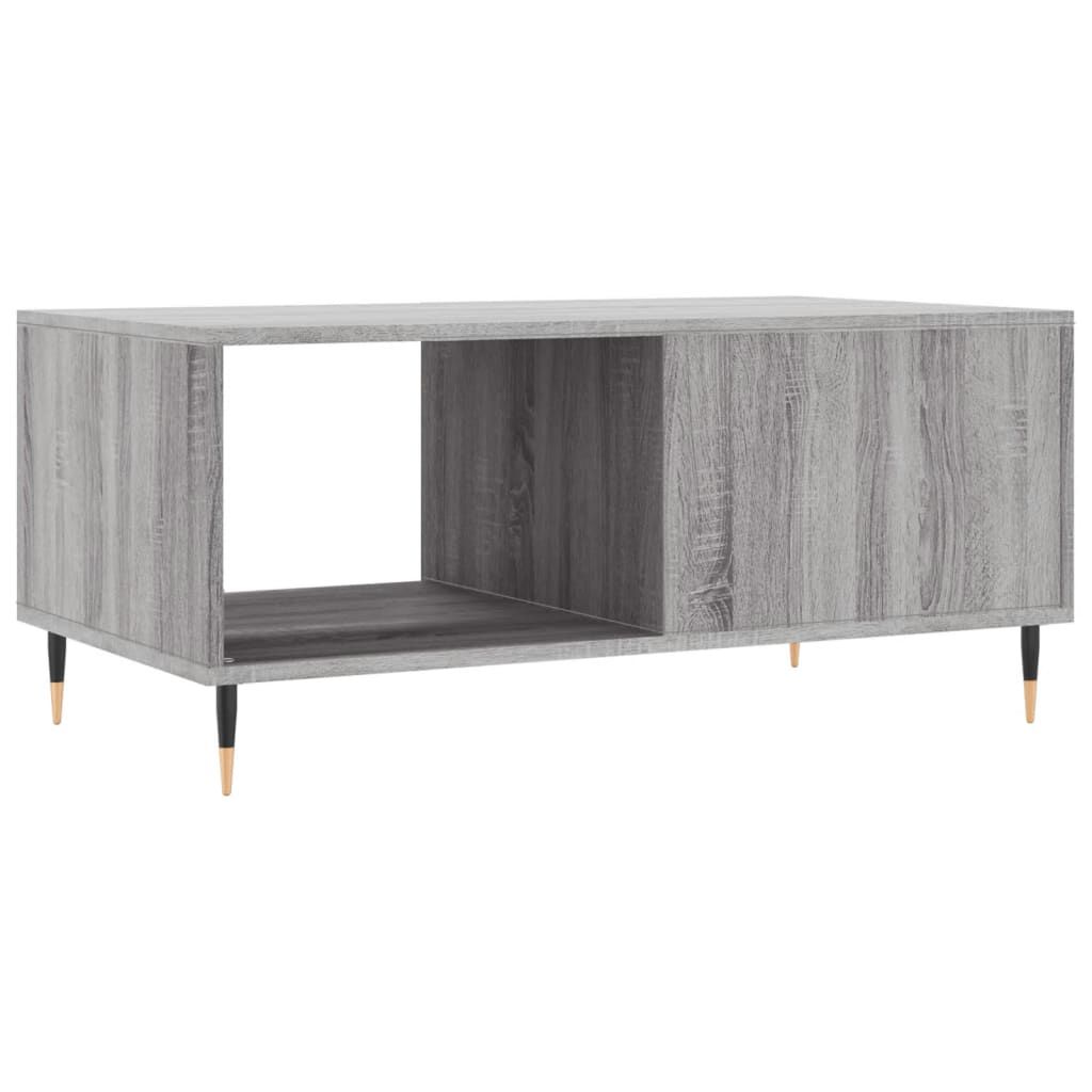 vidaXL Τραπεζάκι Σαλονιού Γκρι Sonoma 90x50x40 εκ. Επεξεργασμένο Ξύλο