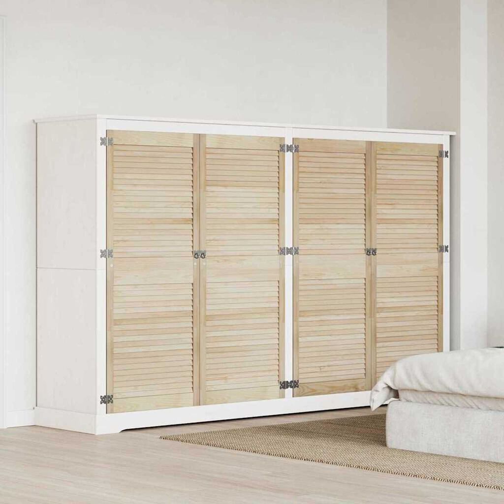 vidaXL Πόρτες Ντουλάπας με πόρτα 4 pcs Καφέ 140.5 x 59.5 x 2.1 εκ