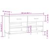 vidaXL Παπουτσοθήκη Γκρι Sonoma 102x35x55 εκ. από Επεξεργασμένο Ξύλο