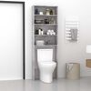 vidaXL Ντουλάπι Πλυντηρίου Γκρι Σκυροδέματος 64 x 24 x 190 εκ.