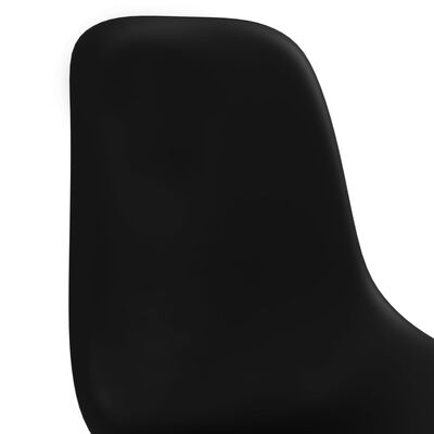 vidaXL Καρέκλες Τραπεζαρίας 2 τεμ. Μαύρες Πλαστικές