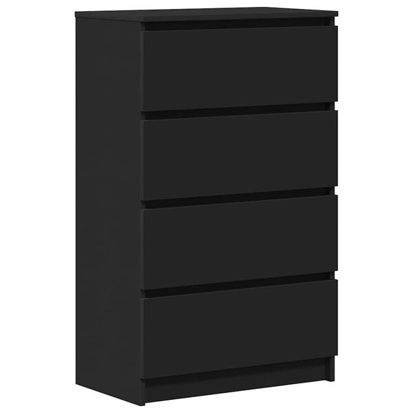 vidaXL Συρταριέρα Μαύρη 60 x 35 x 98,5 εκ. από Επεξεργασμένο Ξύλο