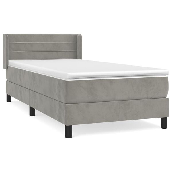 vidaXL &Kappa;&rho;&epsilon;&beta;ά&tau;&iota; Boxspring &mu;&epsilon; &Sigma;&tau;&rho;ώ&mu;&alpha; &Alpha;&nu;&omicron;&iota;&chi;&tau;ό &Gamma;&kappa;&rho;&iota; 80x200 &epsilon;&kappa;. &Beta;&epsilon;&lambda;&omicron;ύ&delta;&iota;&nu;&omicron;
