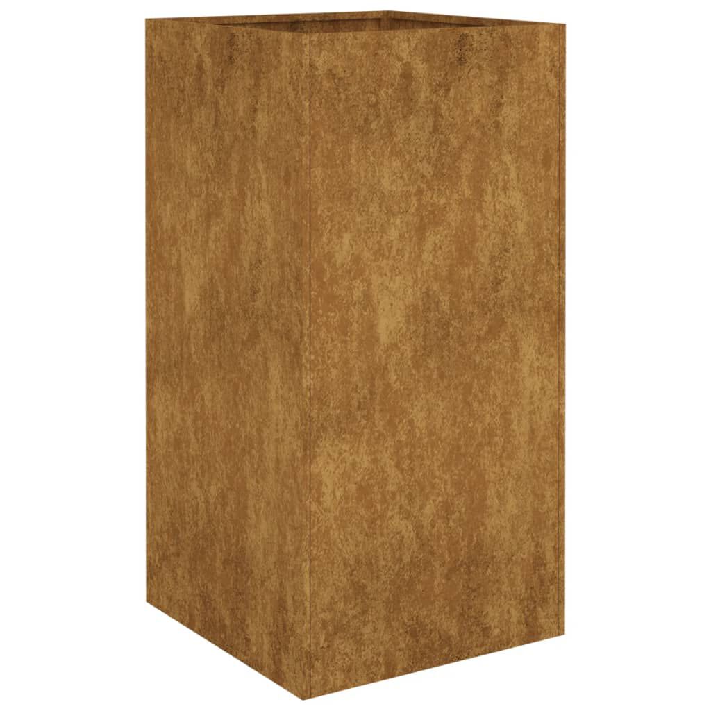 vidaXL Ζαρντινιέρα 40x40x80 εκ. από Ατσάλι Σκληρυθέν στον Αέρα