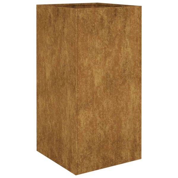 vidaXL Ζαρντινιέρα 40x40x80 εκ. από Ατσάλι Σκληρυθέν στον Αέρα