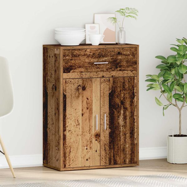 vidaXL Πλαϊνό γραφείο Παλιό ξύλο 79 x 38 x 80 εκ. Επεξεργασμένο ξύλο