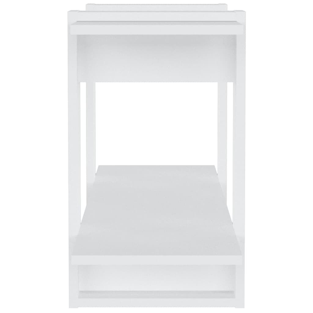 vidaXL Βιβλιοθήκη Ραφιέρα Λευκή 100 x 30 x 51 εκ. Επεξεργασμένο Ξύλο
