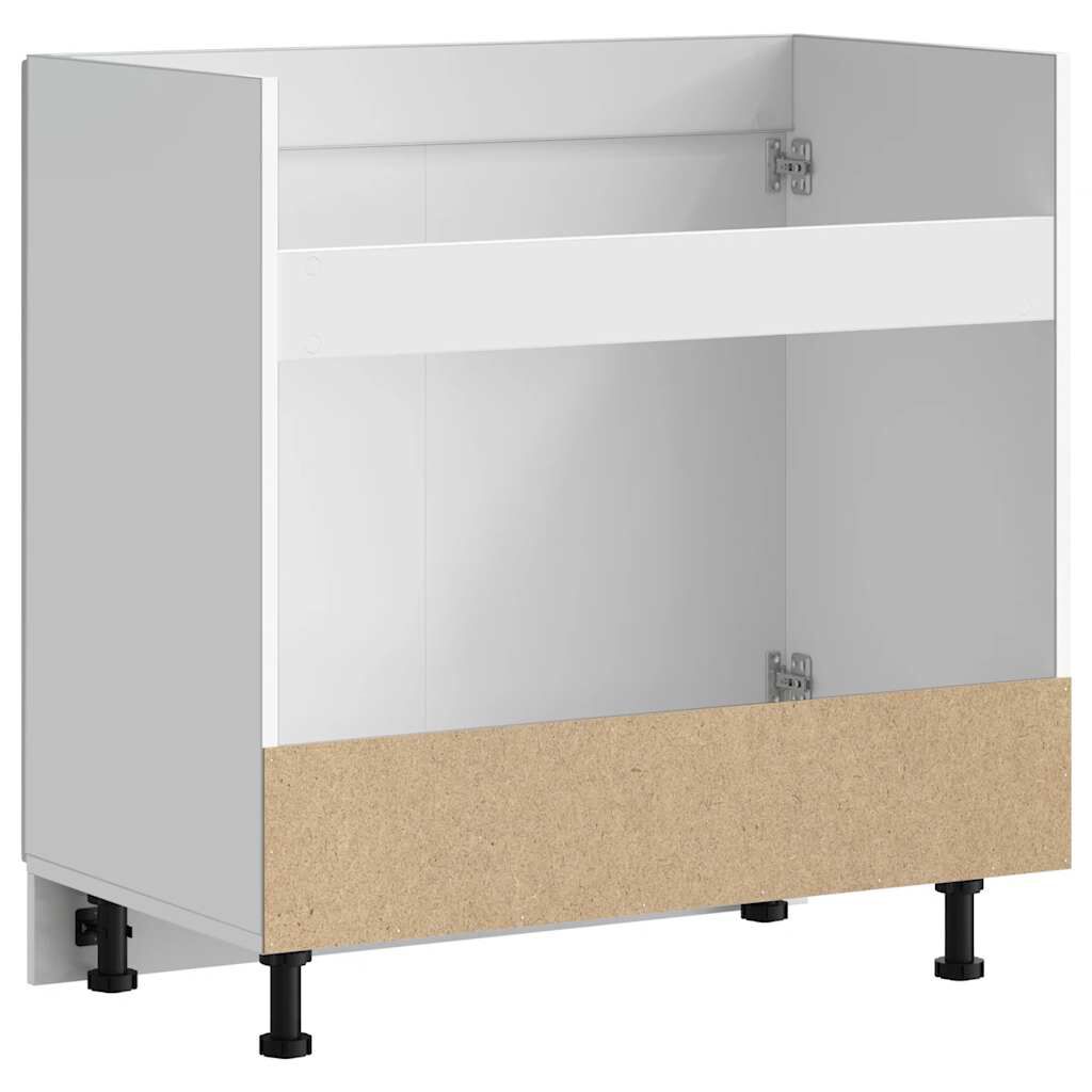 vidaXL Ντουλάπι βάσης νεροχύτη Kalmar Λευκό 80x46x81,5 εκ. Επεξ. Ξύλο
