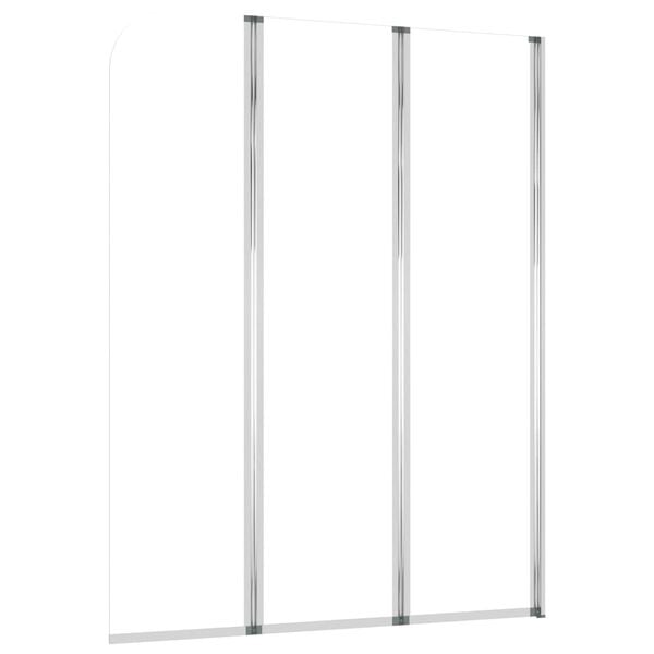 vidaXL Καμπίνες Μπανιέρας 2 τεμ. Διαφανείς 104 x 130 εκ. Ψημένο Γυαλί