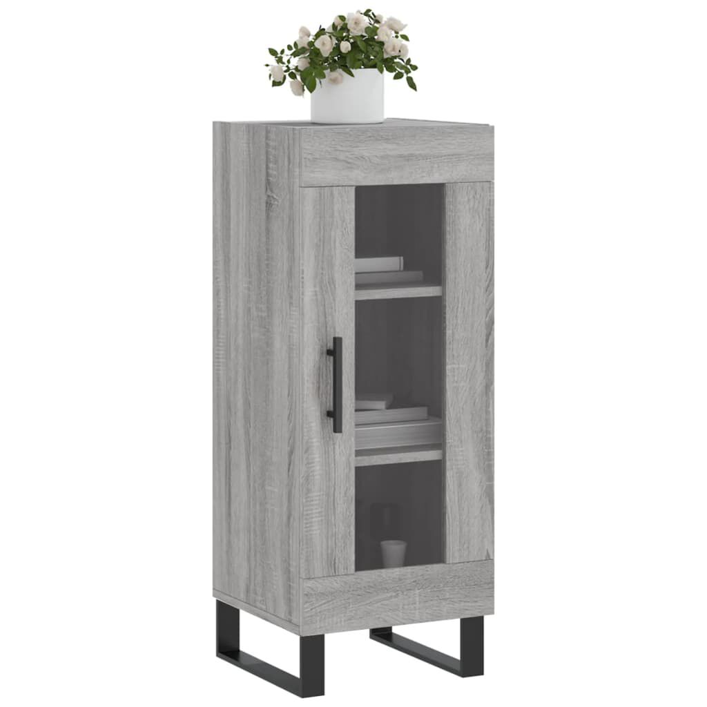 vidaXL Ντουλάπι Γκρι Sonoma 34,5x34x90 εκ. από Επεξεργασμένο Ξύλο