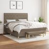 vidaXL &Kappa;&rho;&epsilon;&beta;ά&tau;&iota; Boxspring &mu;&epsilon; &Sigma;&tau;&rho;ώ&mu;&alpha; Taupe 180x200 &epsilon;&kappa;. &Upsilon;&phi;&alpha;&sigma;&mu;ά&tau;&iota;&nu;&omicron;