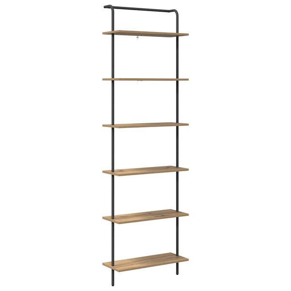 vidaXL &Rho;ά&phi;&iota; &Beta;&iota;&beta;&lambda;ί&omega;&nu; Artisan Oak 60 x 24 x 203 &epsilon;&kappa; &Epsilon;&pi;&epsilon;&xi;&epsilon;&rho;&gamma;&alpha;&sigma;&mu;έ&nu;&omicron; &xi;ύ&lambda;&omicron;