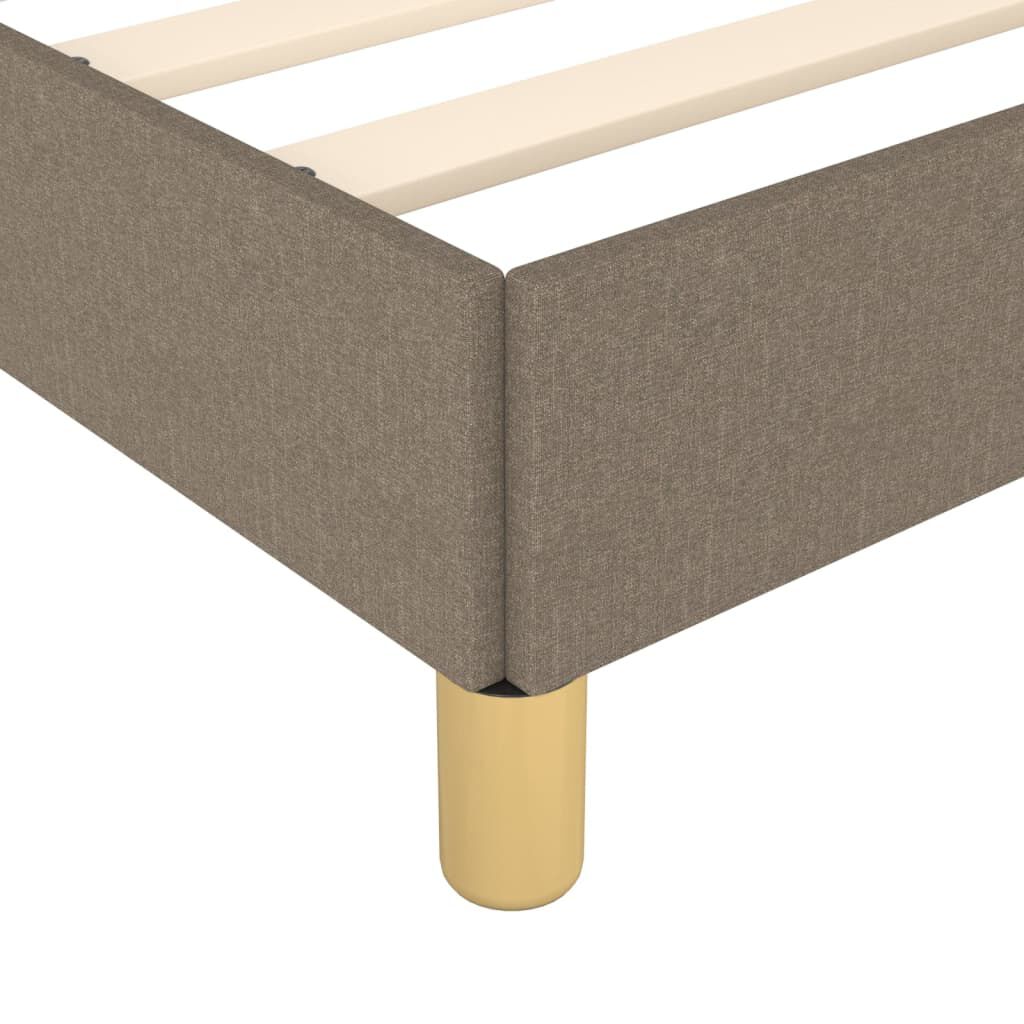 vidaXL Σκελετός Κρεβατιού Χωρίς Στρώμα Taupe 80x200 εκ. Υφασμάτινο