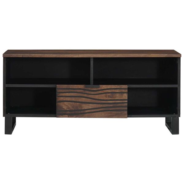vidaXL Έπιπλο Τηλεόρασης 100x33,5x46 cm Μασίφ Ξύλο Μάνγκο