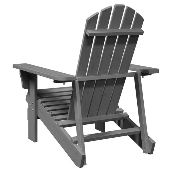 vidaXL Καρέκλα Adirondack Γκρι 69x85x90,5 εκ. από Ξύλο Ελάτης