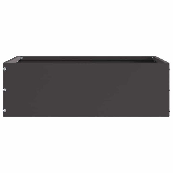 vidaXL Περίγραμμα γκαζόν Μαύρο 40 x 40 x 13 cm Ατσάλι