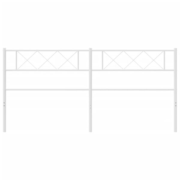 vidaXL Κεφαλάρι Λευκό 200 εκ. Μεταλλικό