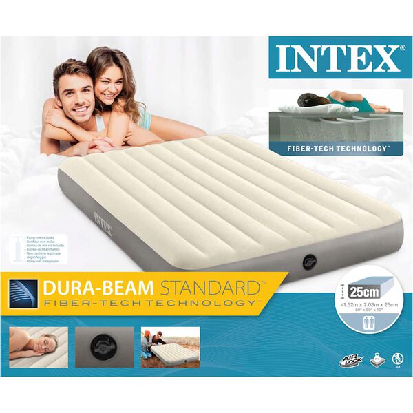 Intex Φουσκωτό Στρώμα Dura-Beam Standard Single-High 152 x 203 x 25 εκ