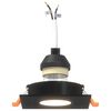 vidaXL Spotlights με προβολείς 6 pcs Μαύρο 9 x 9 x cm Αλουμίνιο