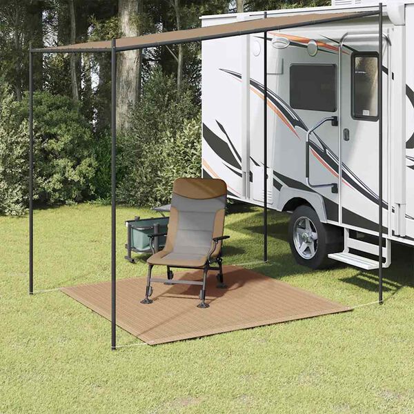 vidaXL Χαλί Σκηνής Taupe 250 x 250 εκ.