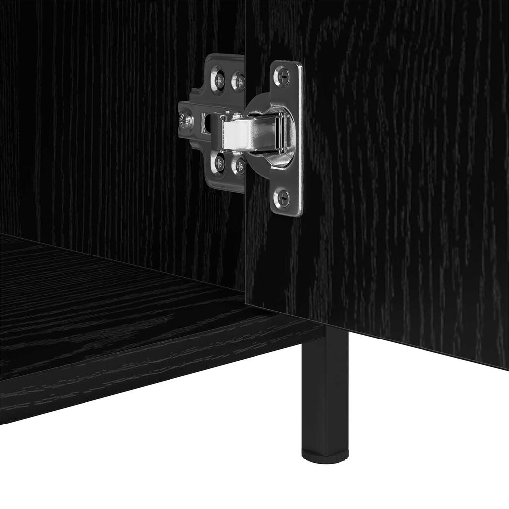 vidaXL Κομοδίνα 2 τεμάχια Μαύρης Καρυδιάς 40x42x60 εκ. Επεξεργασμένο ξύλο
