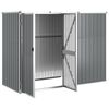 vidaXL Αποθήκη Εργαλείων Κήπου Γκρι 225 x 89 x 161 εκ. Γαλβαν. Ατσάλι
