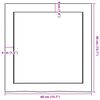 vidaXL Ράφι Τοίχου Ανοιχτό Καφέ 40x40x(2-4)εκ. Επεξ. Μασίφ Ξύλο Δρυός