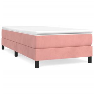 vidaXL &Kappa;&rho;&epsilon;&beta;ά&tau;&iota; Boxspring &mu;&epsilon; &Sigma;&tau;&rho;ώ&mu;&alpha; &Rho;&omicron;&zeta; 80 x 200 &epsilon;&kappa;. &Beta;&epsilon;&lambda;&omicron;ύ&delta;&iota;&nu;&omicron;