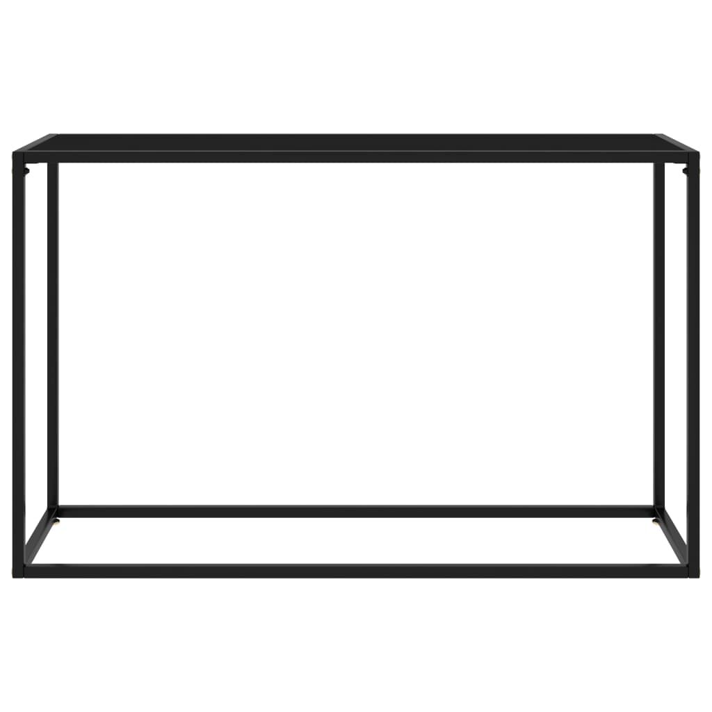 vidaXL Τραπέζι Κονσόλα Μαύρο 120 x 35 x 75 εκ. από Ψημένο Γυαλί