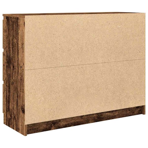 vidaXL Sideboard Παλιό ξύλο 100x35x76 cm Ξύλο μηχανής