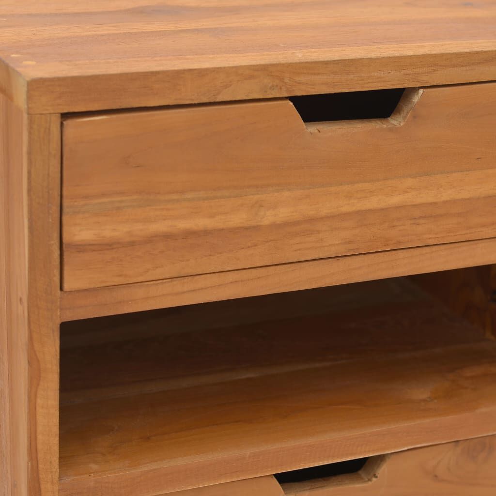 vidaXL Κομοδίνο 40 x 30 x 76 εκ. από Μασίφ Ξύλο Teak