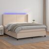 vidaXL &Kappa;&rho;&epsilon;&beta;ά&tau;&iota; Boxspring &Sigma;&tau;&rho;ώ&mu;&alpha;&LED &Kappa;&alpha;&pi;&omicron;&upsilon;&tau;&sigma;ί&nu;&omicron; 180x200 &epsilon;&kappa;. &Sigma;&upsilon;&nu;&theta;. &Delta;έ&rho;&mu;&alpha;