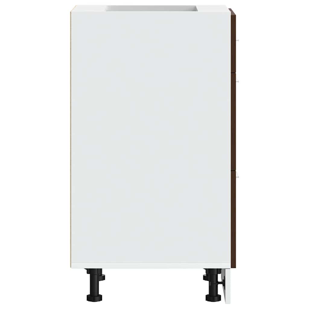 vidaXL Κάτω ντουλάπι Lyon καφέ δρυς 40x46x81,5 cm Κατασκευασμένο ξύλο