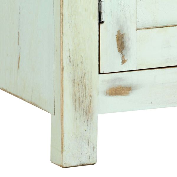 vidaXL Ντουλάπι Γαλάζιο 110 x 35 x 70 εκ. από Μασίφ Ξύλο Μάνγκο