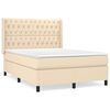 vidaXL &Kappa;&rho;&epsilon;&beta;ά&tau;&iota; Boxspring &mu;&epsilon; &Sigma;&tau;&rho;ώ&mu;&alpha; &Kappa;&rho;&epsilon;&mu; 140x200 &epsilon;&kappa;. &Upsilon;&phi;&alpha;&sigma;&mu;ά&tau;&iota;&nu;&omicron;