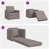 vidaXL Καναπές-Κρεβάτι Δαπέδου 2 σε 1 Taupe 112x174x55 εκ. Ύφασμα