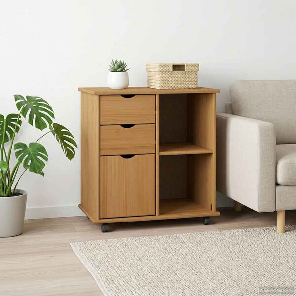 vidaXL &Kappa;&iota;&nu;&eta;&tau;ό &Nu;&tau;&omicron;&upsilon;&lambda;ά&pi;&iota; &mu;&epsilon; &tau;&rho;&omicron;&chi;&omicron;ύ&sigmaf; &Mu;έ&lambda;&iota; &Kappa;&alpha;&phi;έ 63,5 x 39 x 65,5 &epsilon;&kappa;.