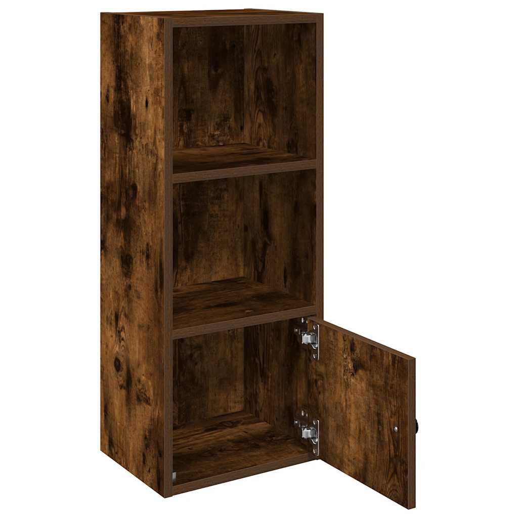 vidaXL Βιβλιοθήκη Καπνιστή Δρυς 31x24x77 εκ. από Επεξεργασμένο Ξύλο