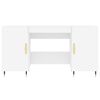 vidaXL Γραφείο Λευκό 140 x 50 x 75 εκ. από Επεξεργασμένο Ξύλο