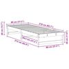 vidaXL Σκελετός Κρεβατιού Καφέ 80 x 210 cm Στερεά ξυλεία πεύκου