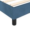 vidaXL Κρεβάτι Boxspring με Στρώμα Σκούρο Μπλε 200x200 εκ. Βελούδινο