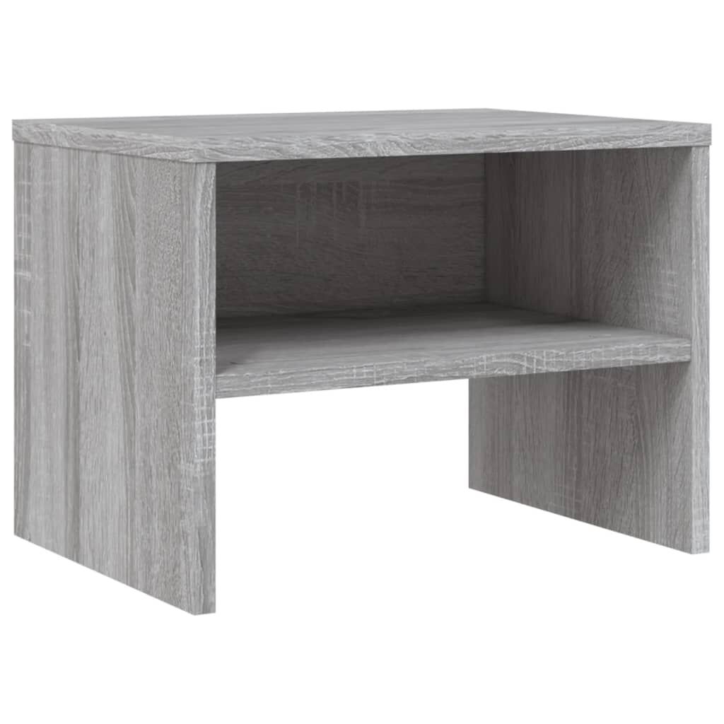 vidaXL Κομοδίνα 2 Τεμ. Γκρι Sonoma 40x30x30 εκ. από Επεξεργασμένο Ξύλο