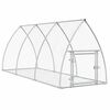 vidaXL Κλουβί Κουνελιών Ασημί 300x105x120 εκ. από Γαλβανισμένο Χάλυβα