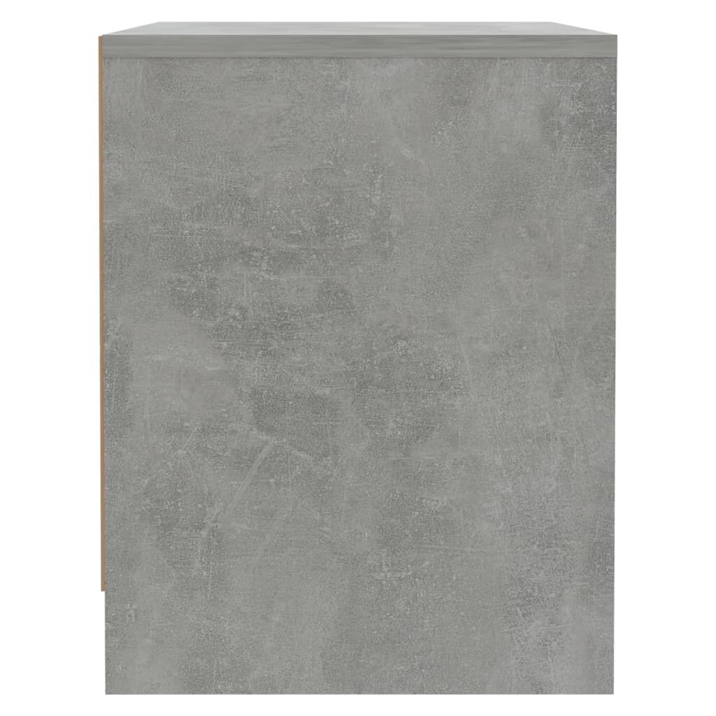vidaXL Κομοδίνο Γκρι Σκυροδέματος 45x34x44,5 εκ. από Επεξεργ. Ξύλο