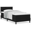 vidaXL Κρεβάτι box spring με στρώμα με στρώμα Μαύρο 90 x 190 cm ύφασμα