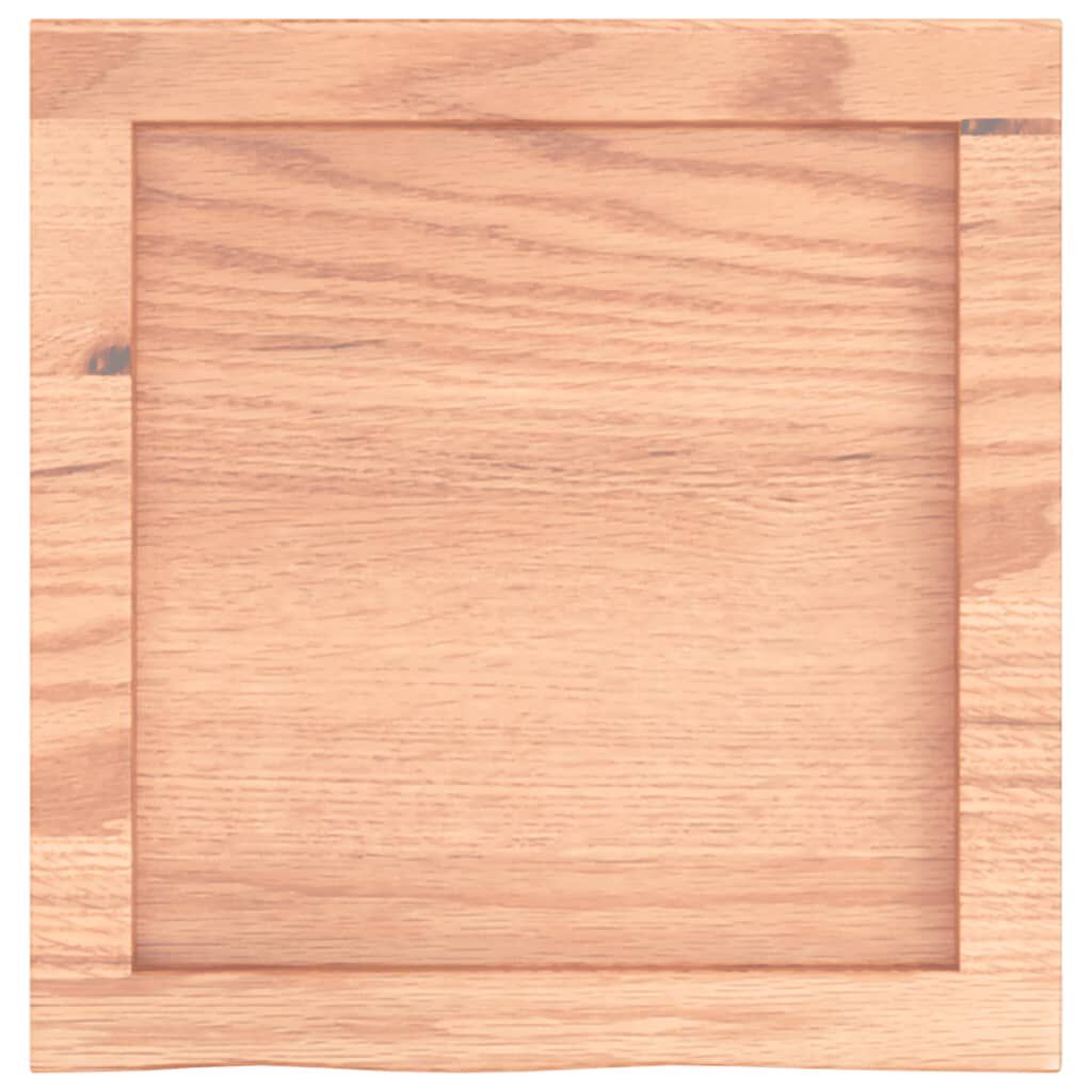 vidaXL Ράφι Τοίχου Ανοιχτό Καφέ 40x40x(2-4)εκ. Επεξ. Μασίφ Ξύλο Δρυός