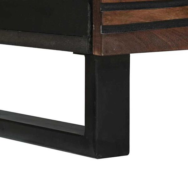 vidaXL Τηλεοπτικός Θρανίο Καφέ 80 x 33 x 46 εκ Μασίφ ξύλο μάνγκο