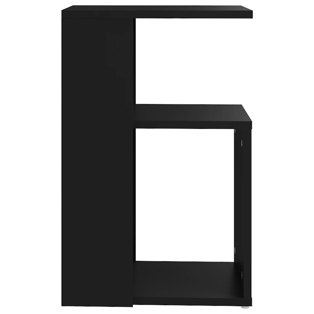 vidaXL Τραπέζι Βοηθητικό Μαύρο 36 x 30 x 56 εκ. από Επεξ. Ξύλο