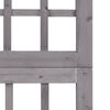 vidaXL Διαχωρ. Δωματίου/Καφασωτό 6 Πάνελ Γκρι 242,5x180 εκ Ξύλο Ελάτης