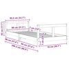 vidaXL Πλαίσιο Παιδικού Κρεβατιού 80 x 200 εκ. από Μασίφ Ξύλο Πεύκου